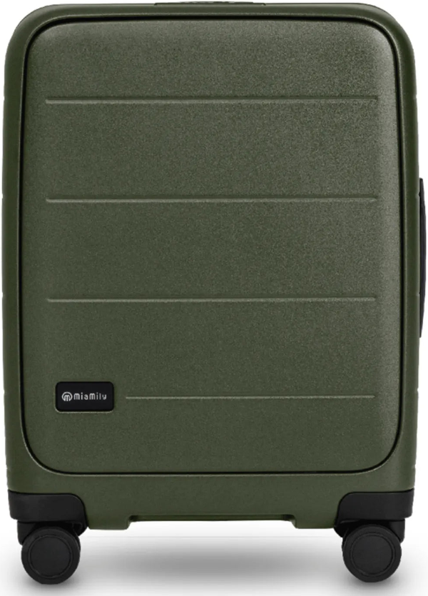 MiaMily Carry On Seat Pro Olive, front view, trimmed for size comparison