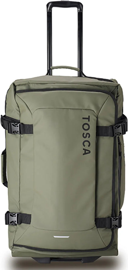 Tosca Delta 70 cm Upright Wheeled Duffle Bag - Khaki front view for size comparison