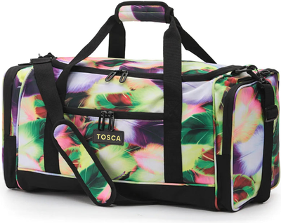Tosca 53 cm Sports Duffle Bag - Yellow Feather front view for size comparison