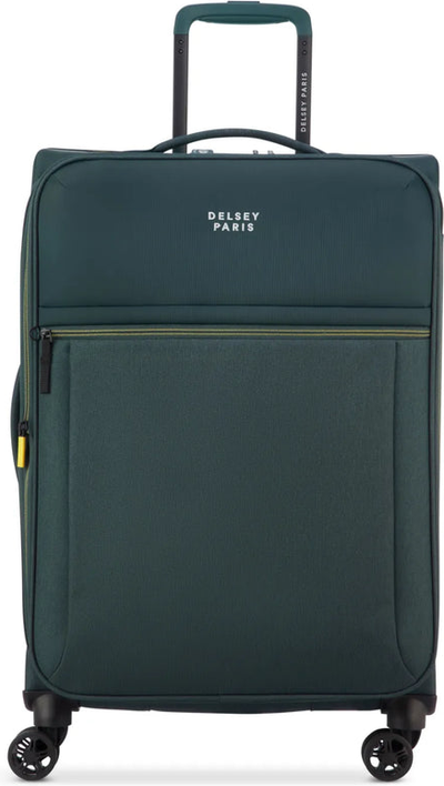Delsey Brochant 3 - 67 cm 4-Wheel Expandable Suitcase - Pine front view for size comparison