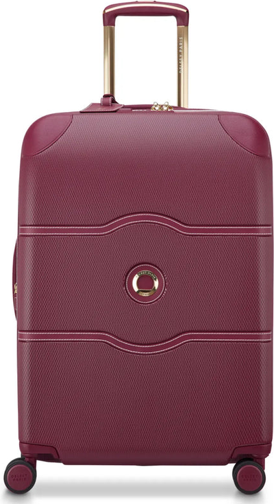 Delsey Chatelet Air 2.0 - 66 cm 4-Wheel Expandable Suitcase - Burgundy (Limited Edition) front view for size comparison
