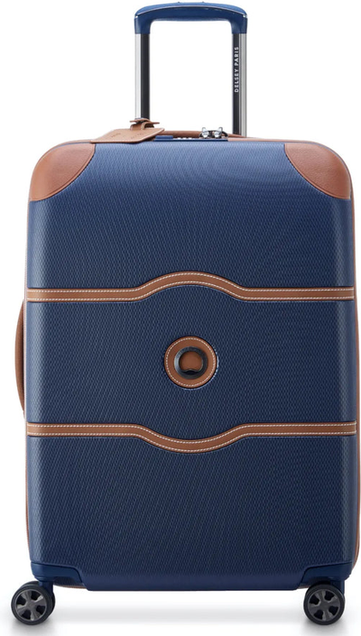 Delsey Chatelet Air 2.0 - 66 cm 4-Wheel Suitcase - Navy Blue front view for size comparison