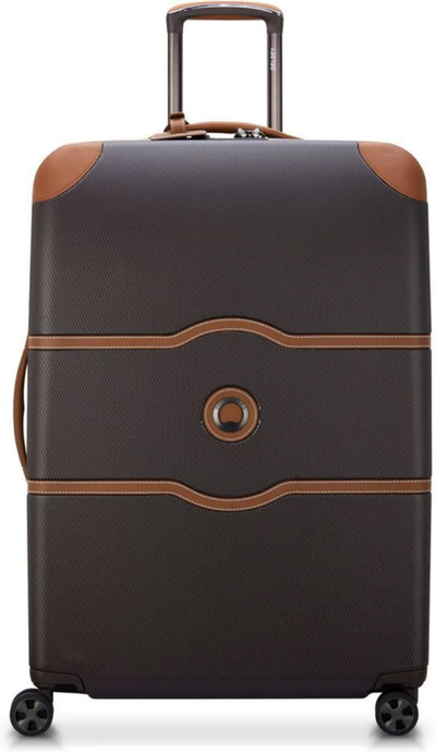 Delsey Chatelet Air 2.0 - 76 cm 4-Wheel Suitcase - Brown shown to scale