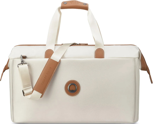 Delsey Chatelet Air 2.0 Weekender Large Overnight Bag - Angora front view for size comparison