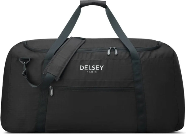 Delsey Nomade 79 cm Foldable Duffle Bag - Black front view for size comparison