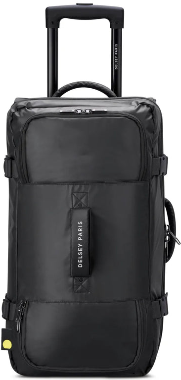 Delsey Raspail 64cm 2-Wheel Medium Duffle Bag - Black front view for size comparison
