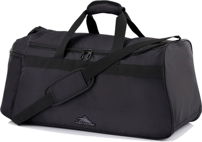 High Sierra 65 cm Large Travel Duffle - Black front view for size comparison