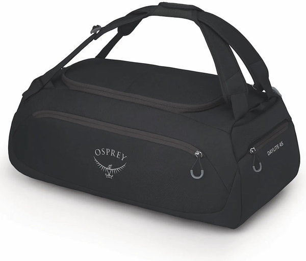 Osprey Daylite 45L Duffle - Black front view for size comparison