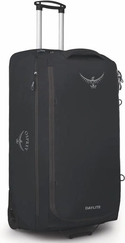 Osprey Daylite 115L Wheeled Duffle - Black shown to scale