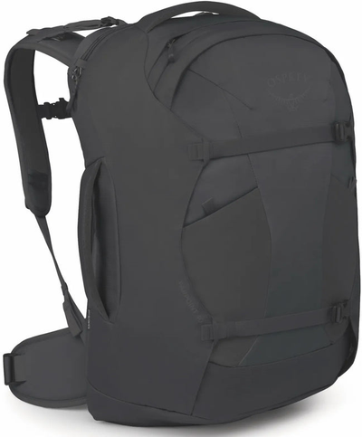 Osprey Farpoint 40L Travel Pack - Black shown to scale