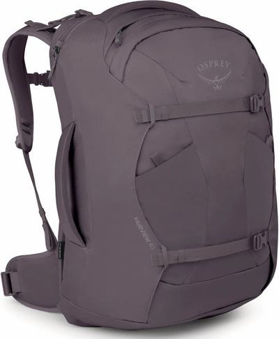 Osprey Farview Women's 40L Travel Pack - Graphite Purple shown to scale