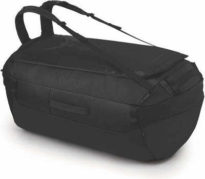 Osprey Transporter 120L Duffel Bag with Backpack Straps - Raven Black shown to scale