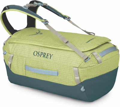 Osprey Transporter 40L Duffel Bag - Glow Dew front view for size comparison