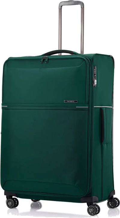 Samsonite 73 Hours 78 cm 4 Wheel Expandable Suitcase - Emerald Green front view for size comparison