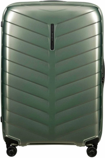 Samsonite Attrix 81 cm Spinner Suitcase - Basil Green shown to scale
