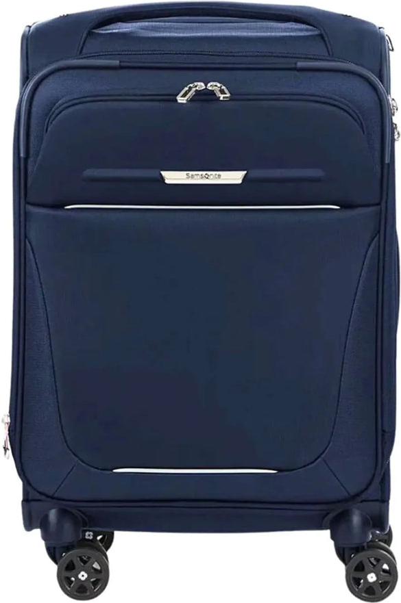 Samsonite B-Lite 5 - 55 cm Expandable Cabin Spinner Suitcase - Navy front view for size comparison