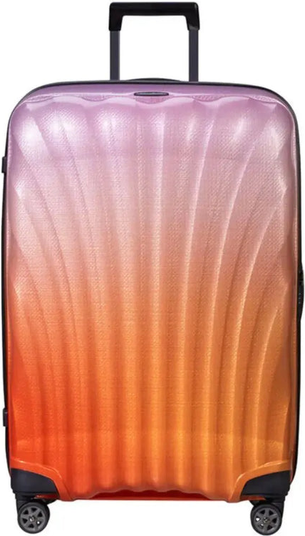 Samsonite C-Lite 75 cm 4 Wheel Spinner Suitcase - Sunset (Limited Edition) front view for size comparison