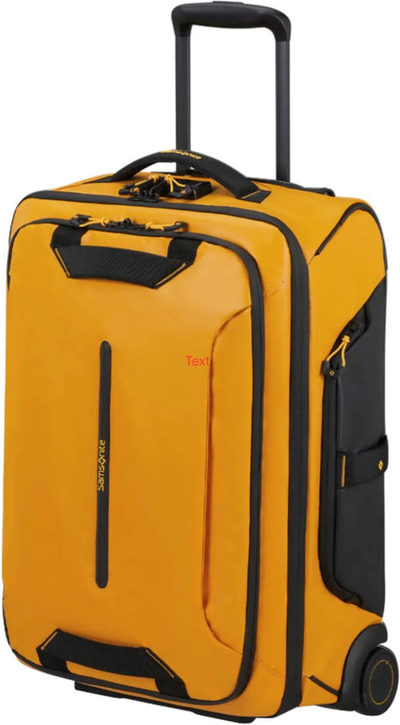 Samsonite Ecodiver 55 cm Wheeled Duffle - Yellow shown to scale