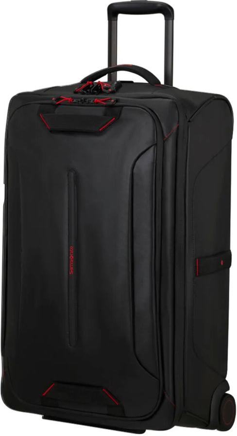 Samsonite Ecodiver 67 cm Wheeled Duffle - Black front view for size comparison