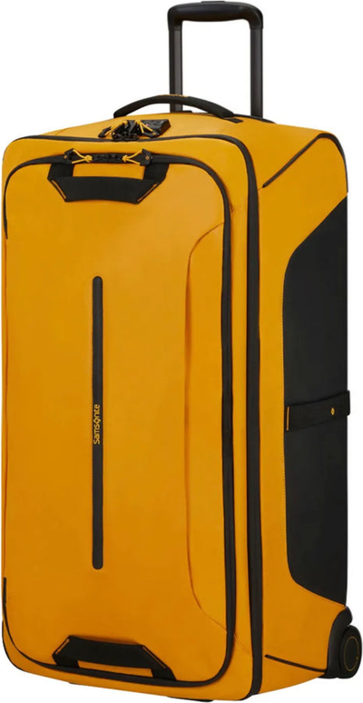 Samsonite Ecodiver 79 cm Wheeled Duffle - Yellow front view for size comparison