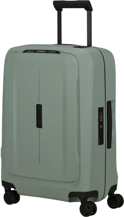 Samsonite Essens 55 cm Cabin Spinner Suitcase - Sage shown to scale