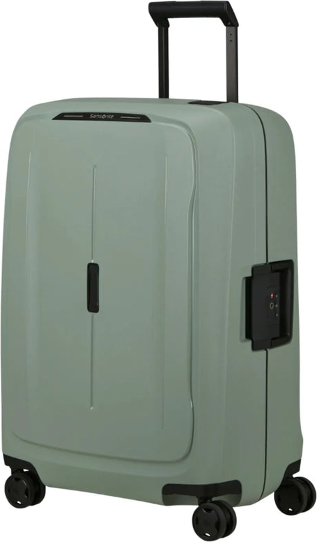 Samsonite Essens 69 cm Spinner Suitcase - Sage front view for size comparison
