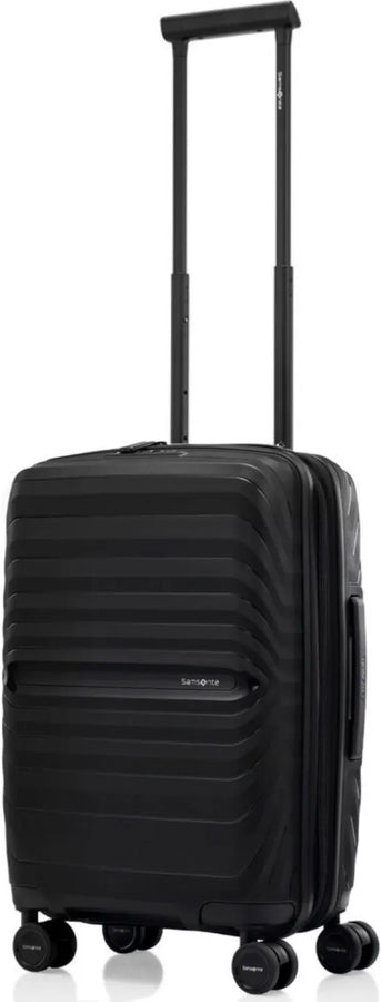 Samsonite OctoLite Neo 55 cm Expandable Cabin Suitcase - Black shown to scale