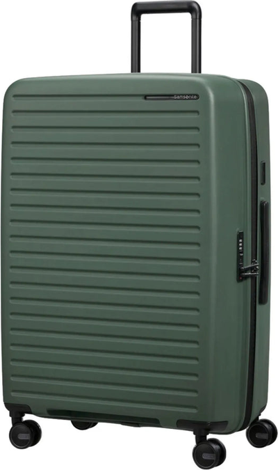 Samsonite Restackd 75 cm Expandable Suitcase - Sage shown to scale