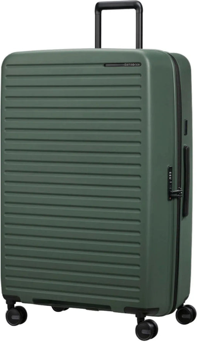 Samsonite Restackd 81 cm Expandable Suitcase - Sage front view for size comparison
