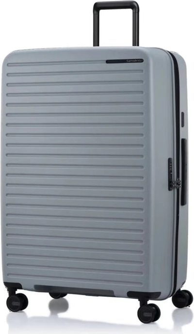 Samsonite Restackd 81 cm Expandable Suitcase - Titanium front view for size comparison