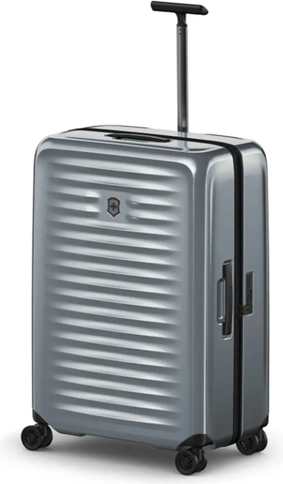 Victorinox Airox Large 75 cm Hardside Suitcase - Silver shown to scale