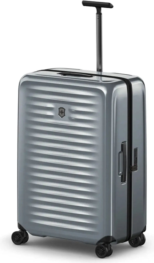 Victorinox Airox Large 75 cm Hardside Suitcase - Silver front view for size comparison