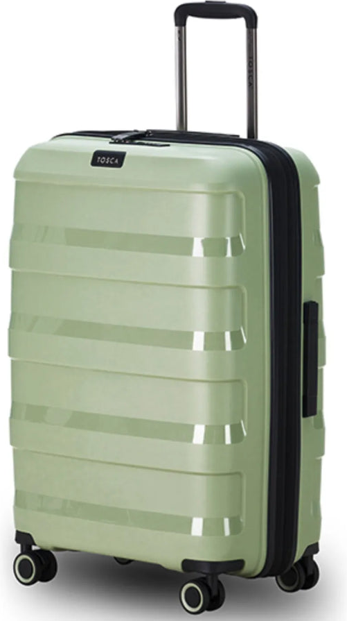 Tosca Comet 67 cm Hardside Medium Suitcase - Sage front view for size comparison