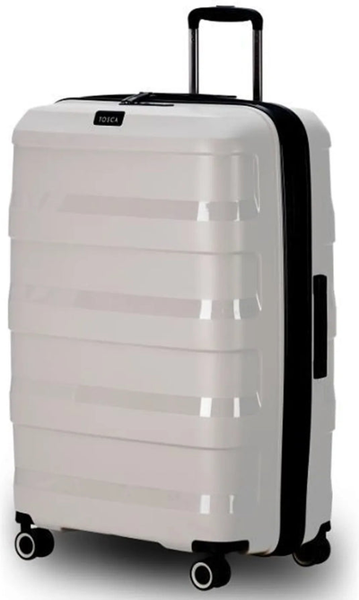 Tosca Comet 81 cm X-Large Expandable Suitcase - Cobblestone shown to scale