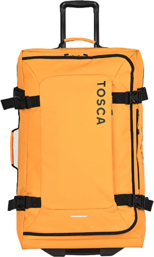 Tosca Delta 70 cm Upright Wheeled Duffle Bag - Yellow front view for size comparison