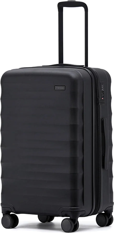 Tosca Interstellar 2.0 - 67 cm Expandable 4-Wheel Suitcase - Black front view for size comparison