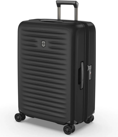 Victorinox Airox Advanced 69 cm Medium Hardside Suitcase - Black front view for size comparison