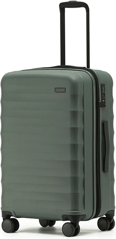 Tosca Interstellar 2.0 - 67 cm Expandable 4-Wheel Suitcase - Moss front view for size comparison