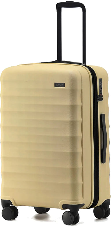 Tosca Interstellar 2.0 - 67 cm Expandable 4-Wheel Suitcase - Yellow front view for size comparison