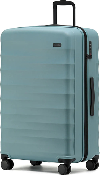 Tosca Interstellar 2.0 - 79 cm Expandable 4-Wheel Suitcase - Ocean Blue front view for size comparison