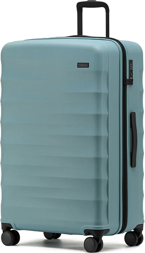 Tosca Interstellar 2.0 - 79 cm Expandable 4-Wheel Suitcase - Ocean Blue front view for size comparison