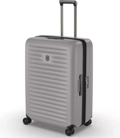 Victorinox Airox Advanced 75 cm Large Hardside Suitcase - Stone White shown to scale