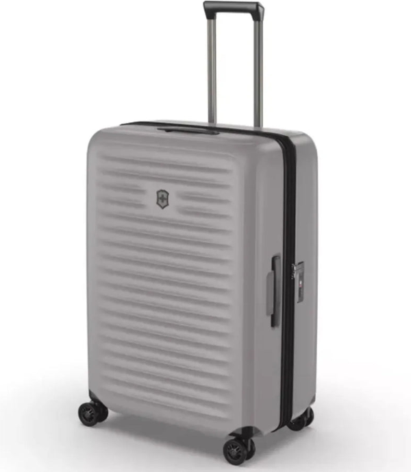 Victorinox Airox Advanced 75 cm Large Hardside Suitcase - Stone White front view for size comparison