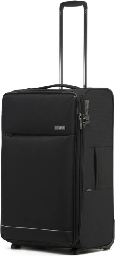 Tosca So Lite 67 cm 2-Wheel Suitcase - Black front view for size comparison