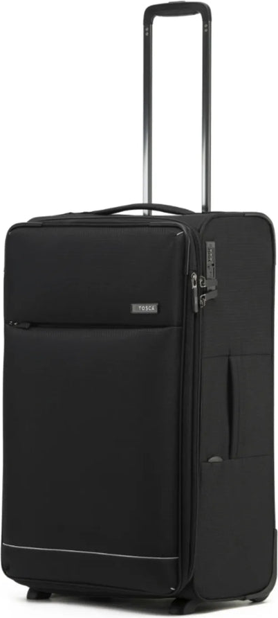 Tosca So Lite 67 cm 2-Wheel Suitcase - Black front view for size comparison
