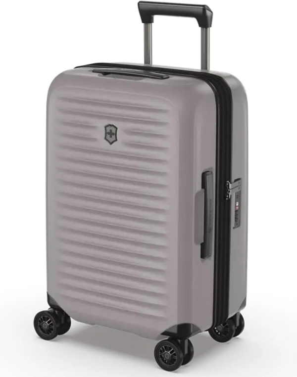 Victorinox Airox Advanced Frequent Flyer 55 cm Carry-On Suitcase - Stone White front view for size comparison