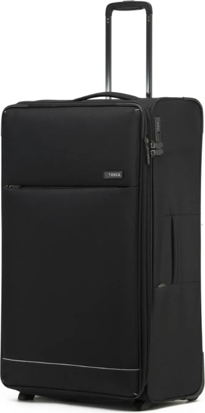 Tosca So Lite 79 cm 2-Wheel Suitcase - Black front view for size comparison
