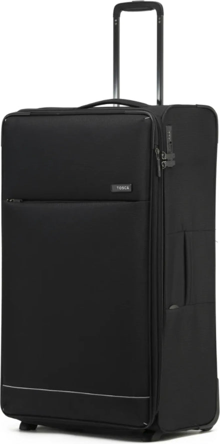 Tosca So Lite 79 cm 2-Wheel Suitcase - Black front view for size comparison