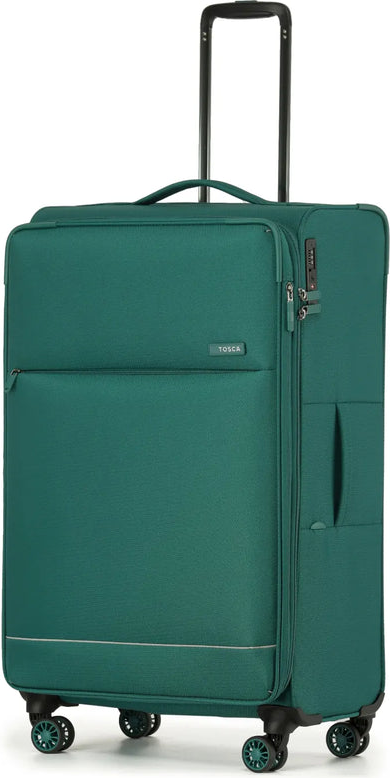 Tosca So Lite 79 cm 4-Wheel Expandable Suitcase - Emerald Green front view for size comparison