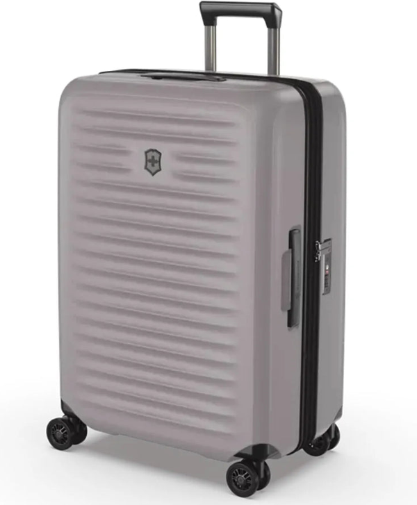 Victorinox Airox Advanced 69 cm Medium Hardside Suitcase - Stone White front view for size comparison